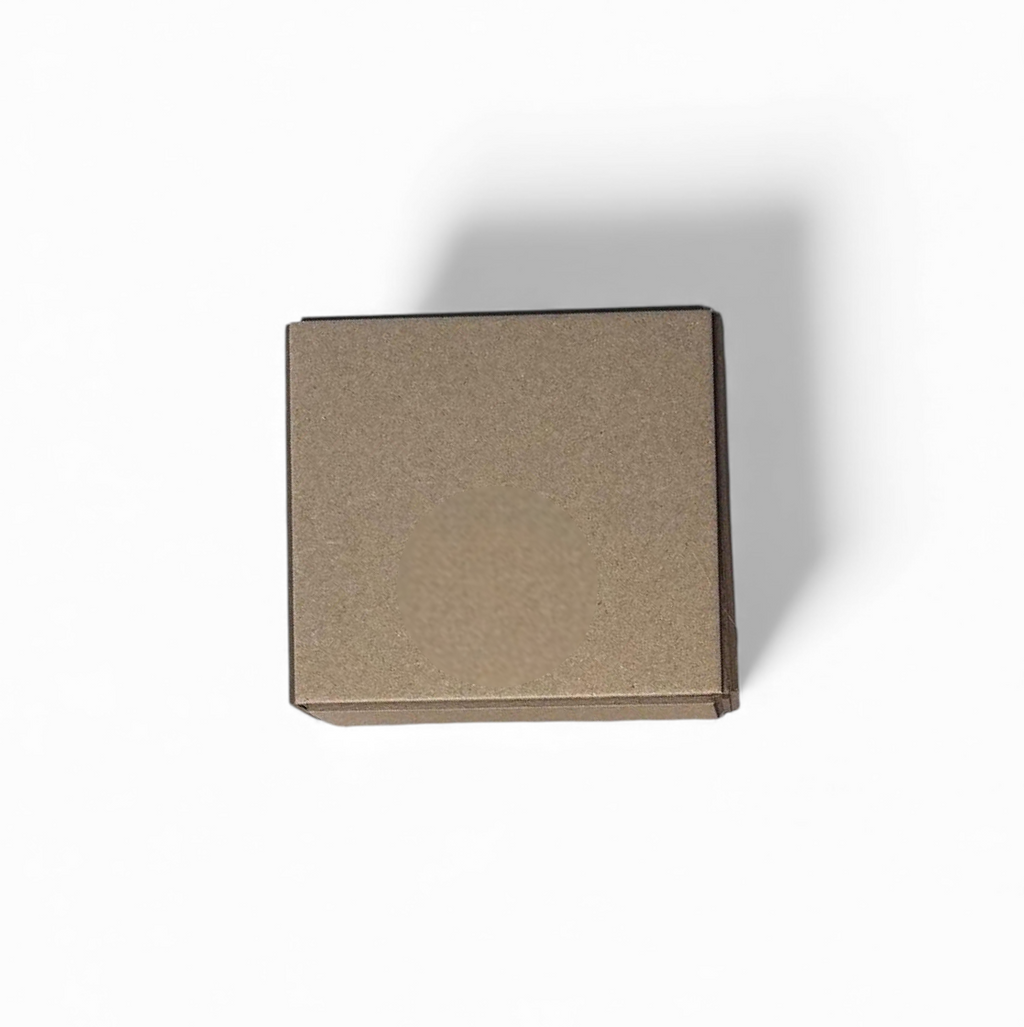 Minimalist Two-Piece Lid Box – Raw Grey & Black Cardboard Eco Packaging